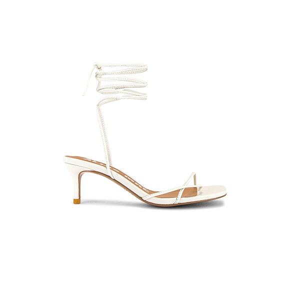 Alias Mae 'Ellery' White Leather Square Toe Sandal Size 10 - Picture 1 of 5